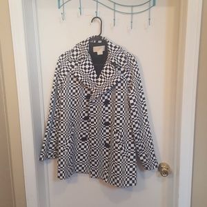 Michael Kors geometric black & white jacket